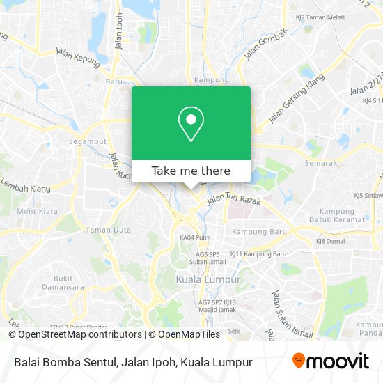 Balai Bomba Sentul, Jalan Ipoh map