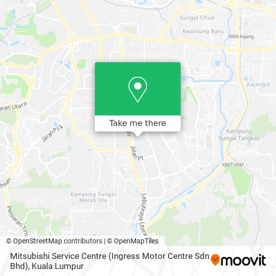 Peta Mitsubishi Service Centre (Ingress Motor Centre Sdn Bhd)