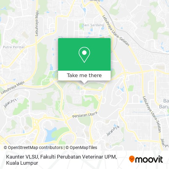 Kaunter VLSU, Fakulti Perubatan Veterinar UPM map