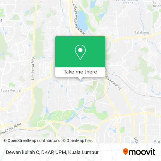 Dewan kuliah C, DKAP, UPM map