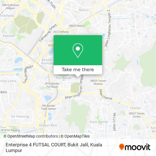 Enterprise 4 FUTSAL COURT, Bukit Jalil map