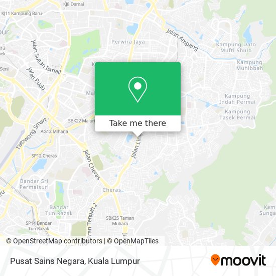 Pusat Sains Negara map