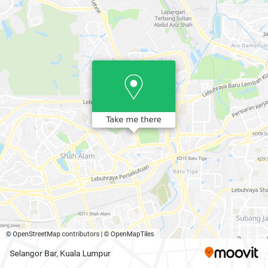 Peta Selangor Bar