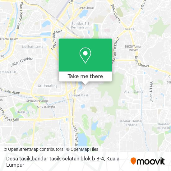 Peta Desa tasik,bandar tasik selatan blok b 8-4