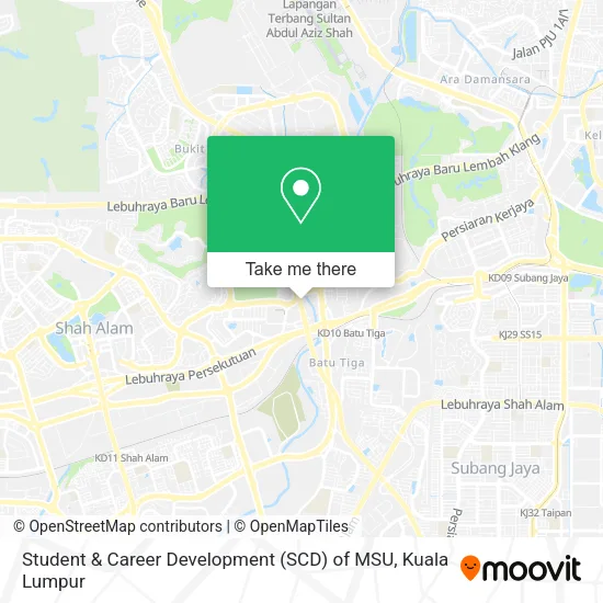 Student & Career Development (SCD) of MSU map