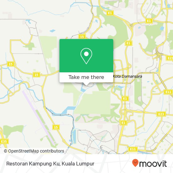 Peta Restoran Kampung Ku