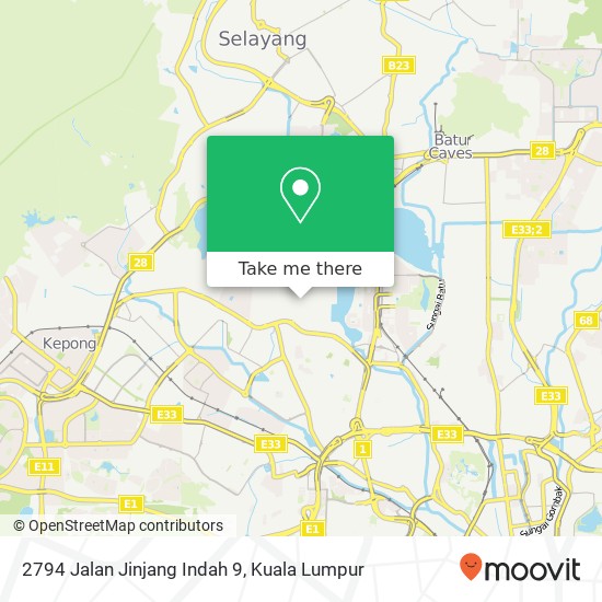 2794 Jalan Jinjang Indah 9 map
