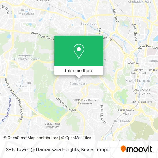 SPB Tower @ Damansara Heights map