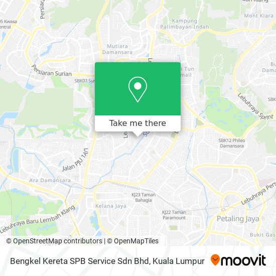 Bengkel Kereta SPB Service Sdn Bhd map