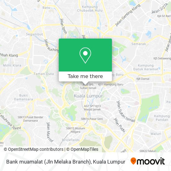 Bank muamalat (Jln Melaka Branch) map