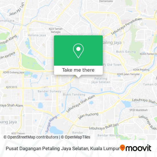 Pusat Dagangan Petaling Jaya Selatan map