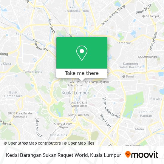 Kedai Barangan Sukan Raquet World map