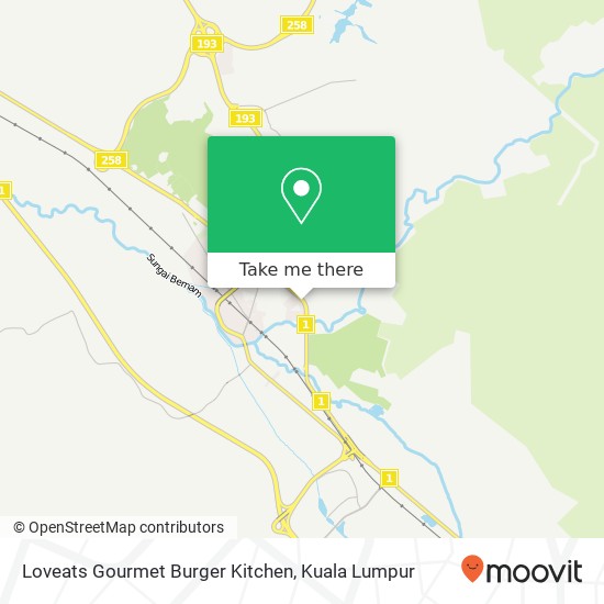 Loveats Gourmet Burger Kitchen map