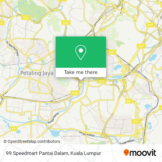 99 Speedmart Pantai Dalam map