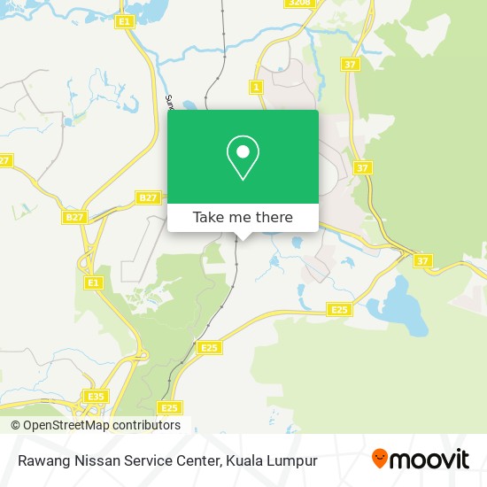 Rawang Nissan Service Center map