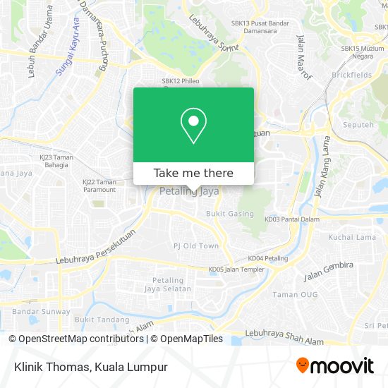 Klinik Thomas map