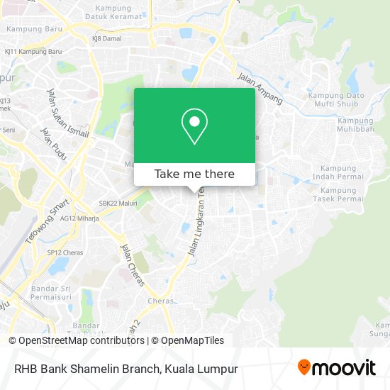 RHB Bank Shamelin Branch map