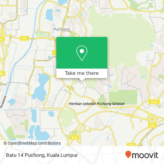 Batu 14 Puchong map