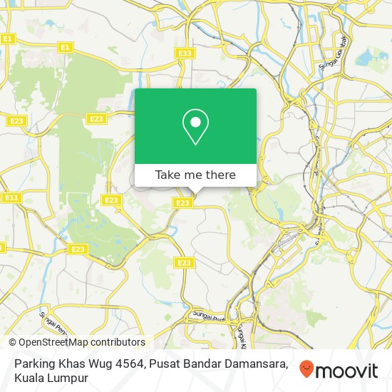Peta Parking Khas Wug 4564, Pusat Bandar Damansara