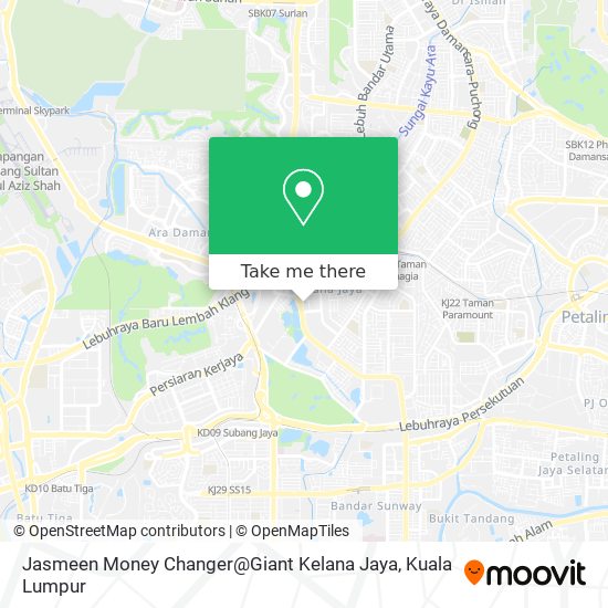 Peta Jasmeen Money Changer@Giant Kelana Jaya