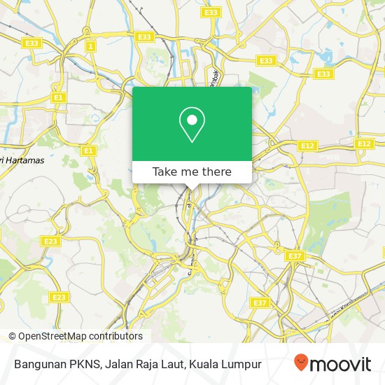 Bangunan PKNS, Jalan Raja Laut map