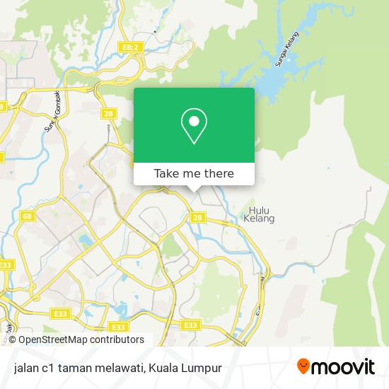 Peta jalan c1 taman melawati