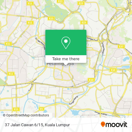 37 Jalan Cawan 6/15 map