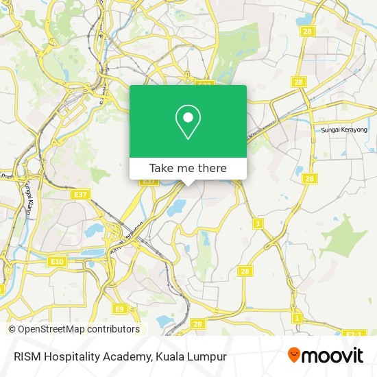 Peta RISM Hospitality Academy