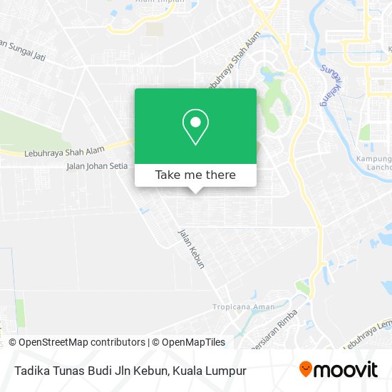 Peta Tadika Tunas Budi Jln Kebun