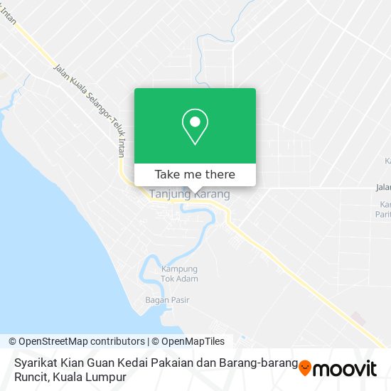 Syarikat Kian Guan Kedai Pakaian dan Barang-barang Runcit map