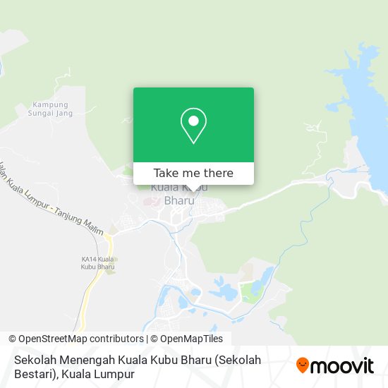 Peta Sekolah Menengah Kuala Kubu Bharu (Sekolah Bestari)