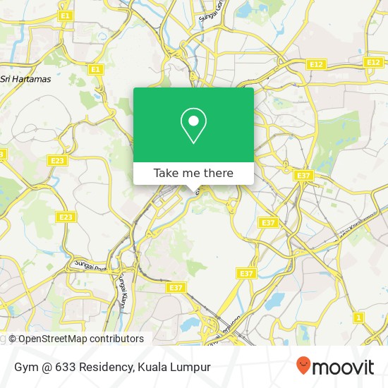 Gym @ 633 Residency map