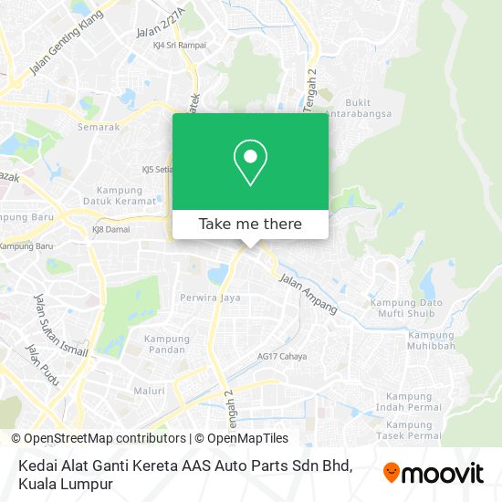 Kedai Alat Ganti Kereta  AAS Auto Parts Sdn Bhd map