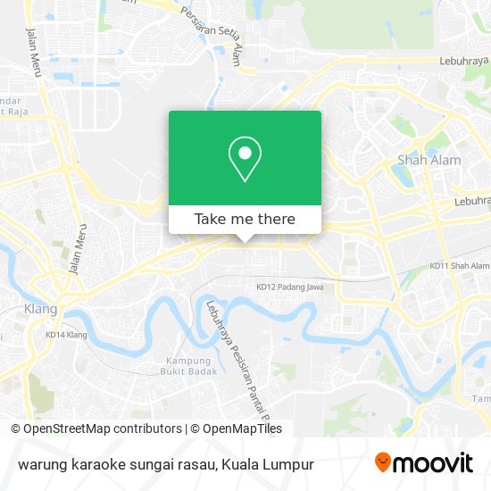 Peta warung karaoke sungai rasau