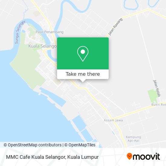 MMC Cafe Kuala Selangor map