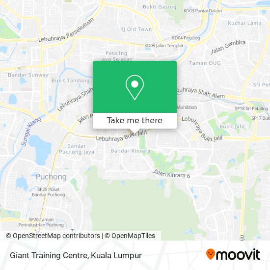 Giant Training Centre map