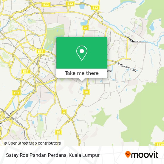 Satay Ros Pandan Perdana map