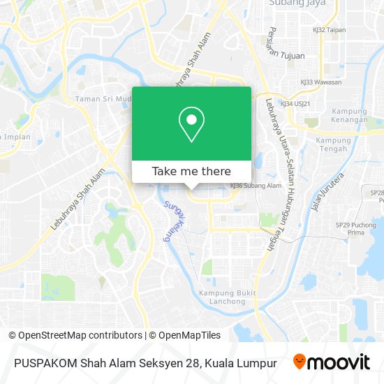 Peta PUSPAKOM Shah Alam Seksyen 28