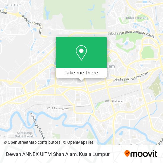 Dewan ANNEX UiTM Shah Alam map