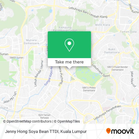 Jenny Hong Soya Bean TTDI map