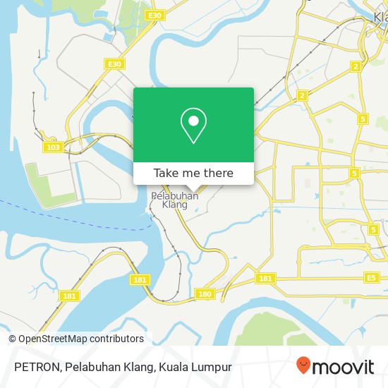 PETRON, Pelabuhan Klang map