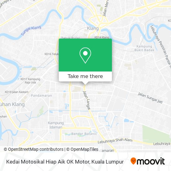 Kedai Motosikal Hiap Aik OK Motor map