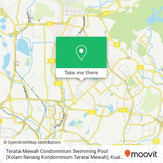 Peta Teratai Mewah Condominium Swimming Pool (Kolam Renang Kondominium Teratai Mewah)