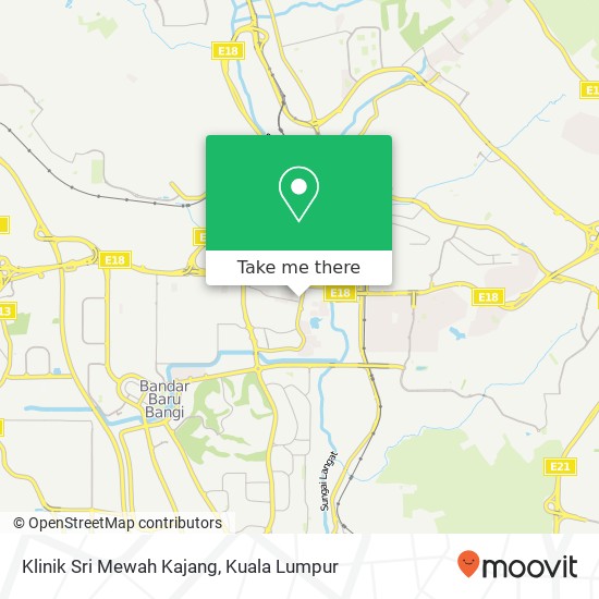 Peta Klinik Sri Mewah Kajang