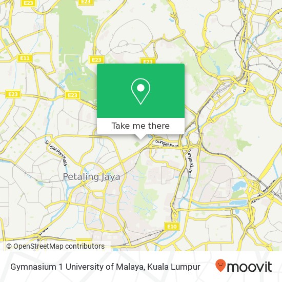 Gymnasium 1 University of Malaya map