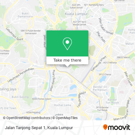 Jalan Tanjong Sepat 1 map