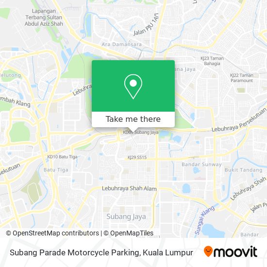 Peta Subang Parade Motorcycle Parking