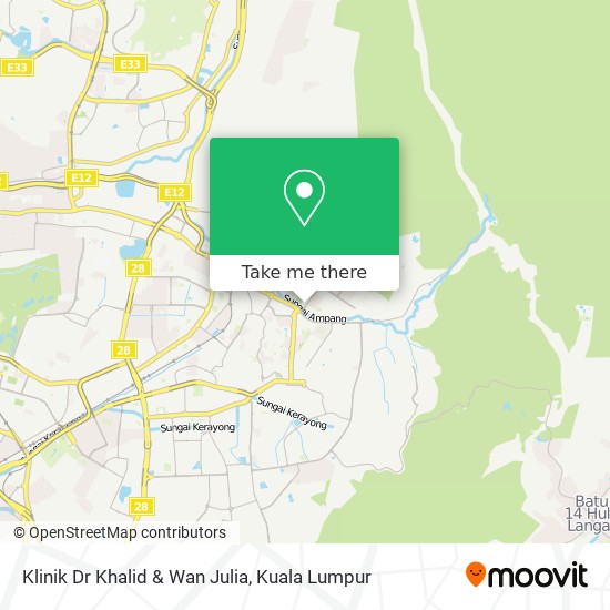 Klinik Dr Khalid & Wan Julia map
