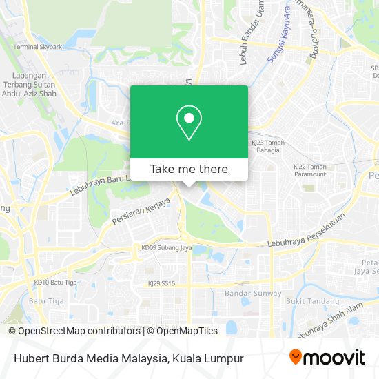 Peta Hubert Burda Media Malaysia