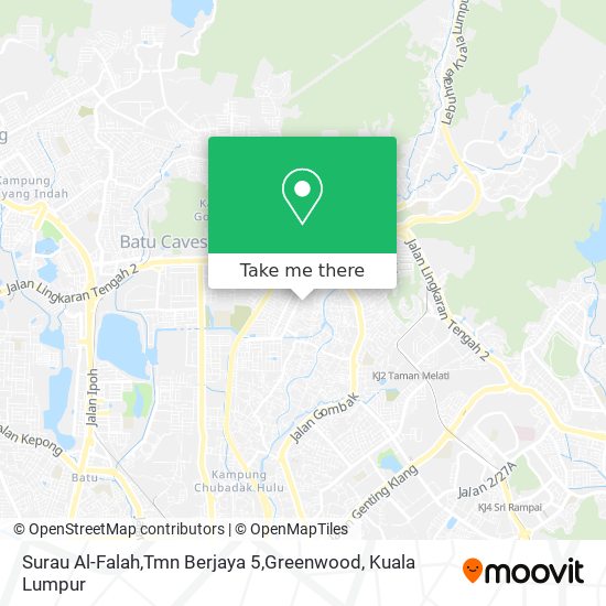 Surau Al-Falah,Tmn Berjaya 5,Greenwood map